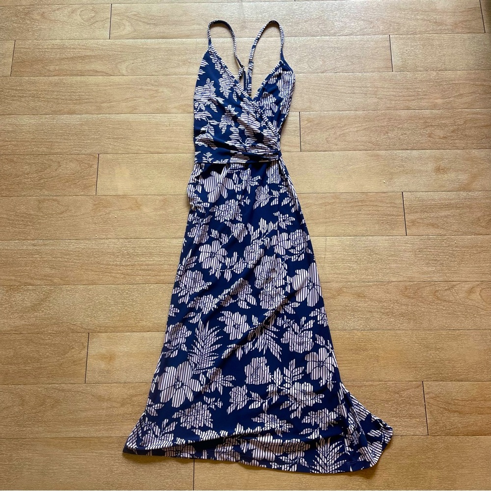 Tori Richard Spaghetti Strap Midi Dress